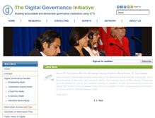 Tablet Screenshot of digitalgovernance.org